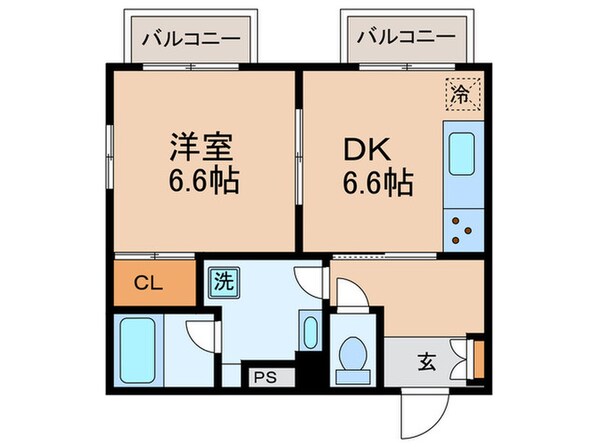 桜新町ハイツの物件間取画像